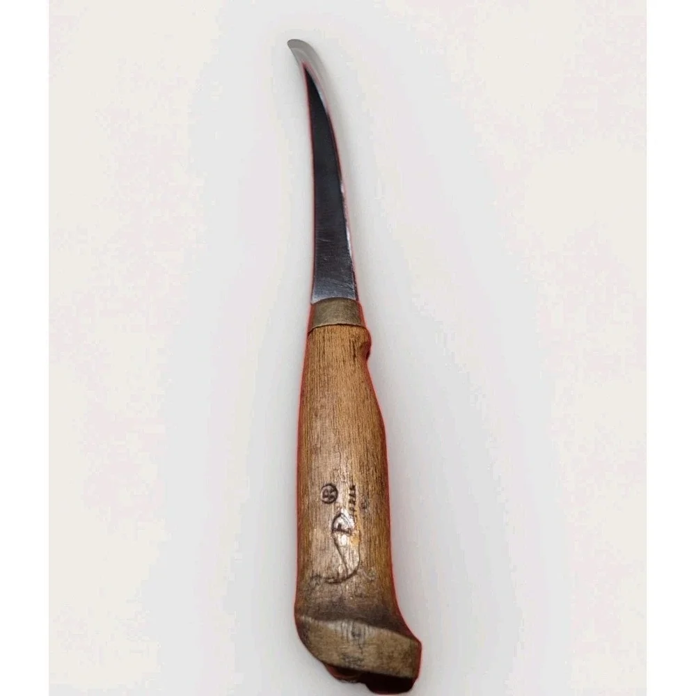 Vintage Rapala J. Marttiini Finland Fillet knife With Leather Sheath Signed 4in